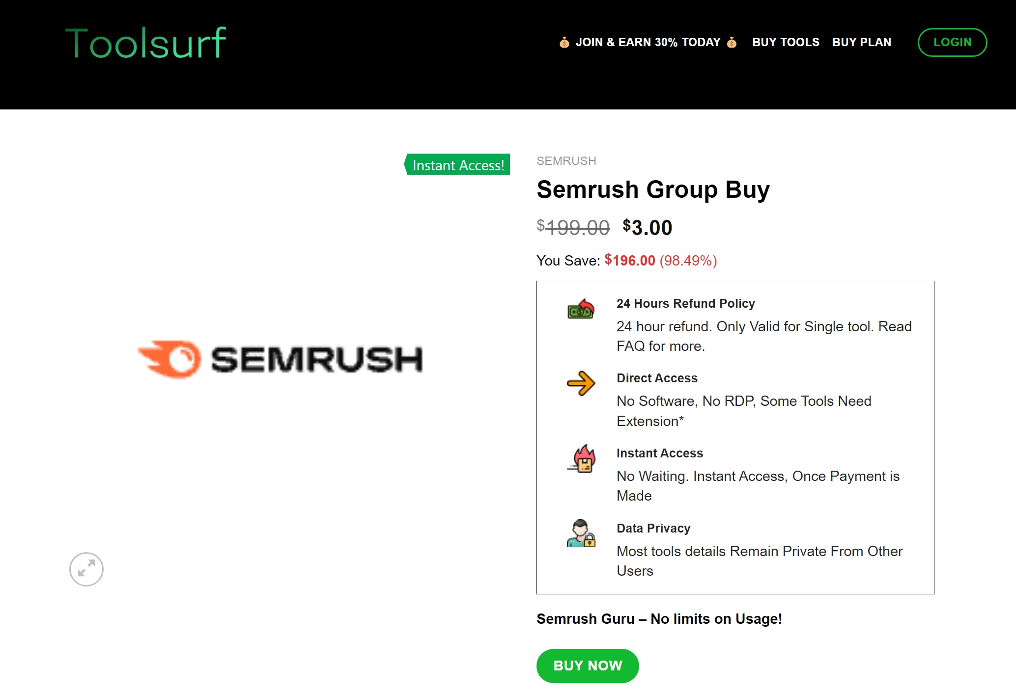 semrush group buy