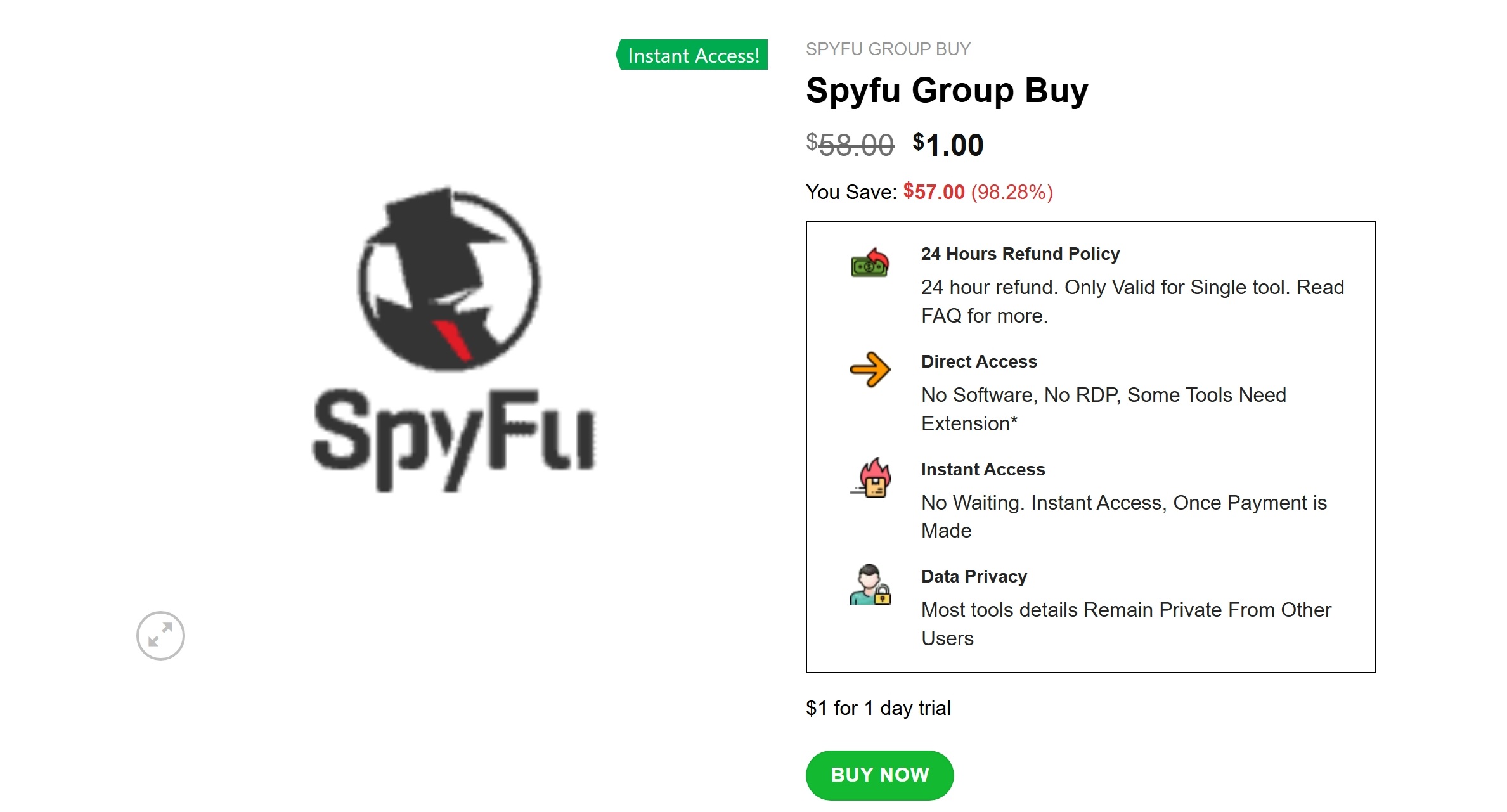 spyfu group buy